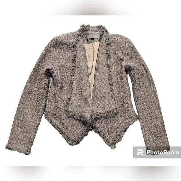 Blank Nyc Tweed Open Front Cropped Blazer size S - Picture 4 of 6